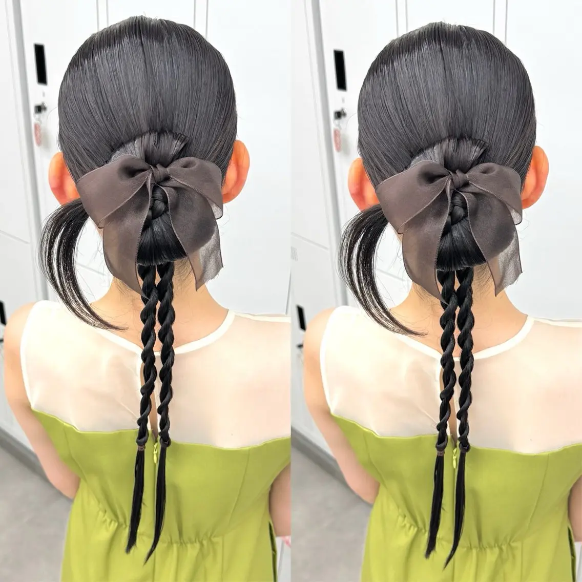 ロング ヘアアレンジ ヘアセット ヘアメ🎀ハイトーン 🩵エクステ🪄しほのヘアスタイル