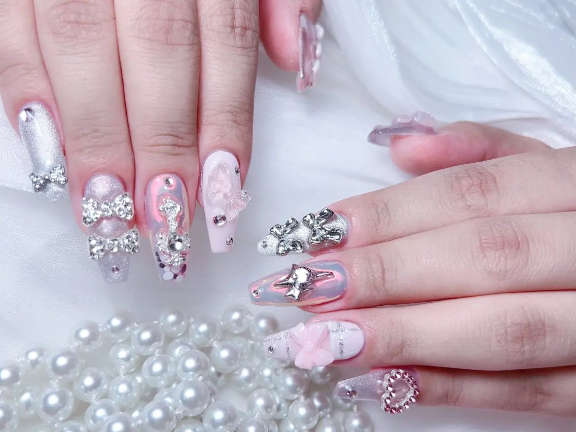 ネイル ハンドネイル M🌷nail 長さだし専門店のネイルデザイン