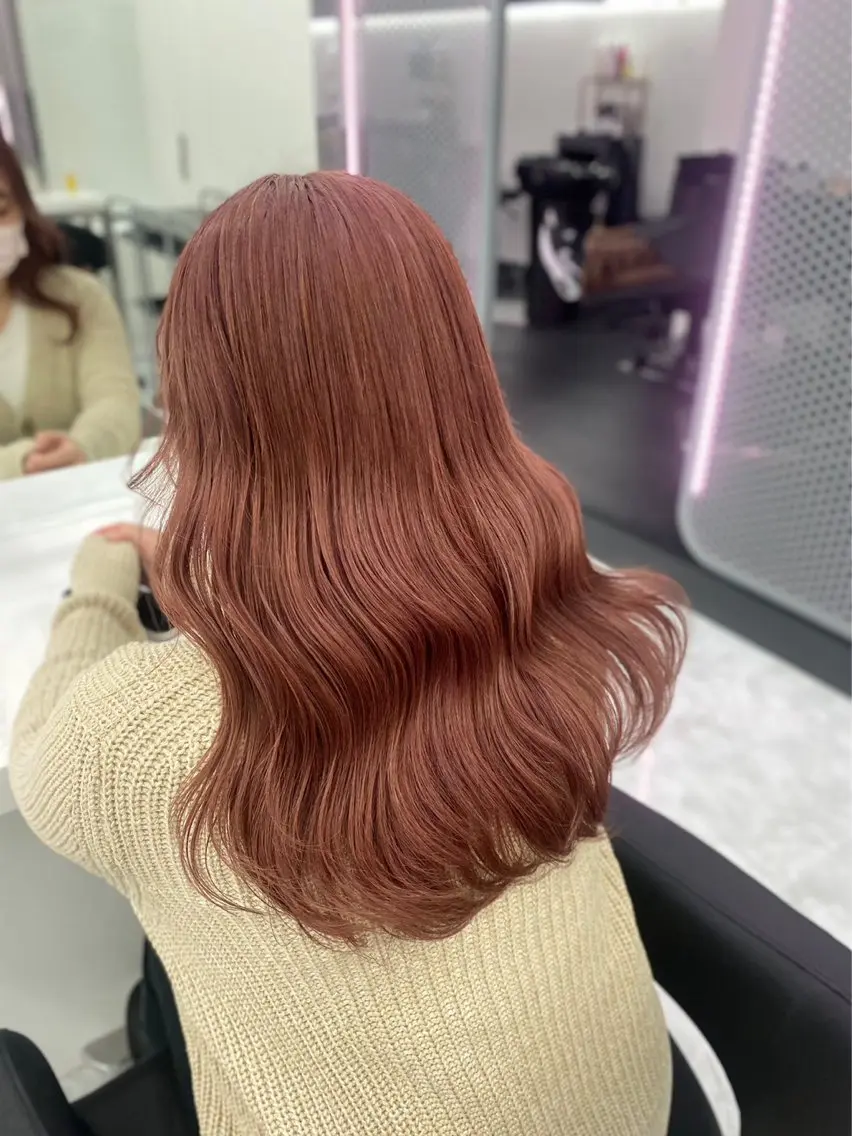 セミロング カラー ヘアカラー トリートメント 💖似合わせカラー レイヤー💖縮毛矯正のヘアスタイル