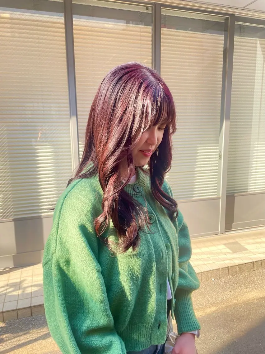 【🌷暖色カラー限定🌷】暖色カラー➕カット➕2stepトリートメントの写真