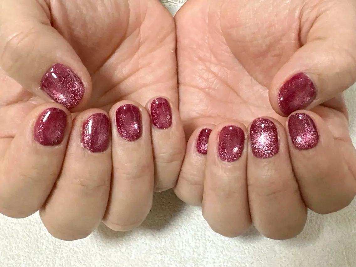 ネイル オーロラネイル 桜ネイル フラワーネイル フットネイル フレンチネイル ハンドネイル mogunail &blowのネイルデザイン
