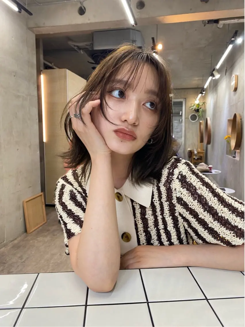 ショート カラー ブラウンカラー 顔まわりレイヤー レイヤーカット カット ヘアカラー トリートメント カットモデル募集中 ／HARUKA🎀のヘアスタイル