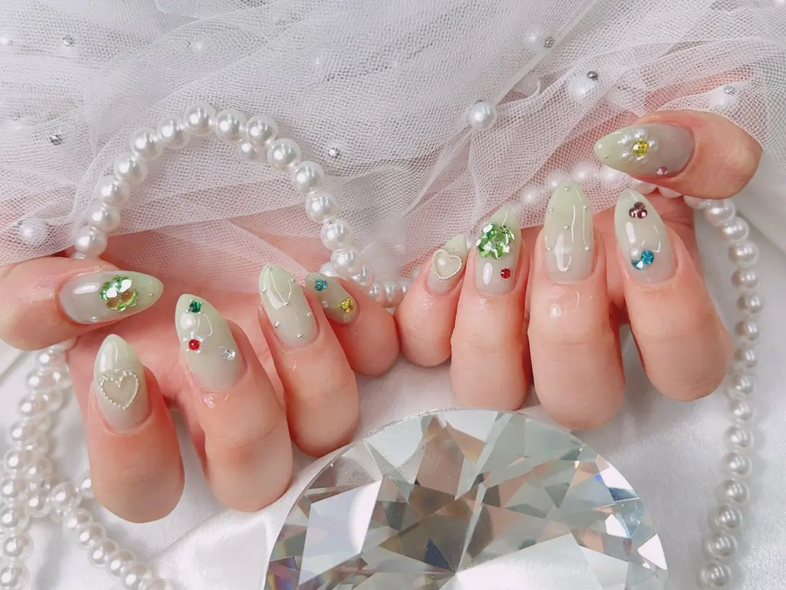 ネイル ハンドネイル bijou nails 蓮のネイルデザイン