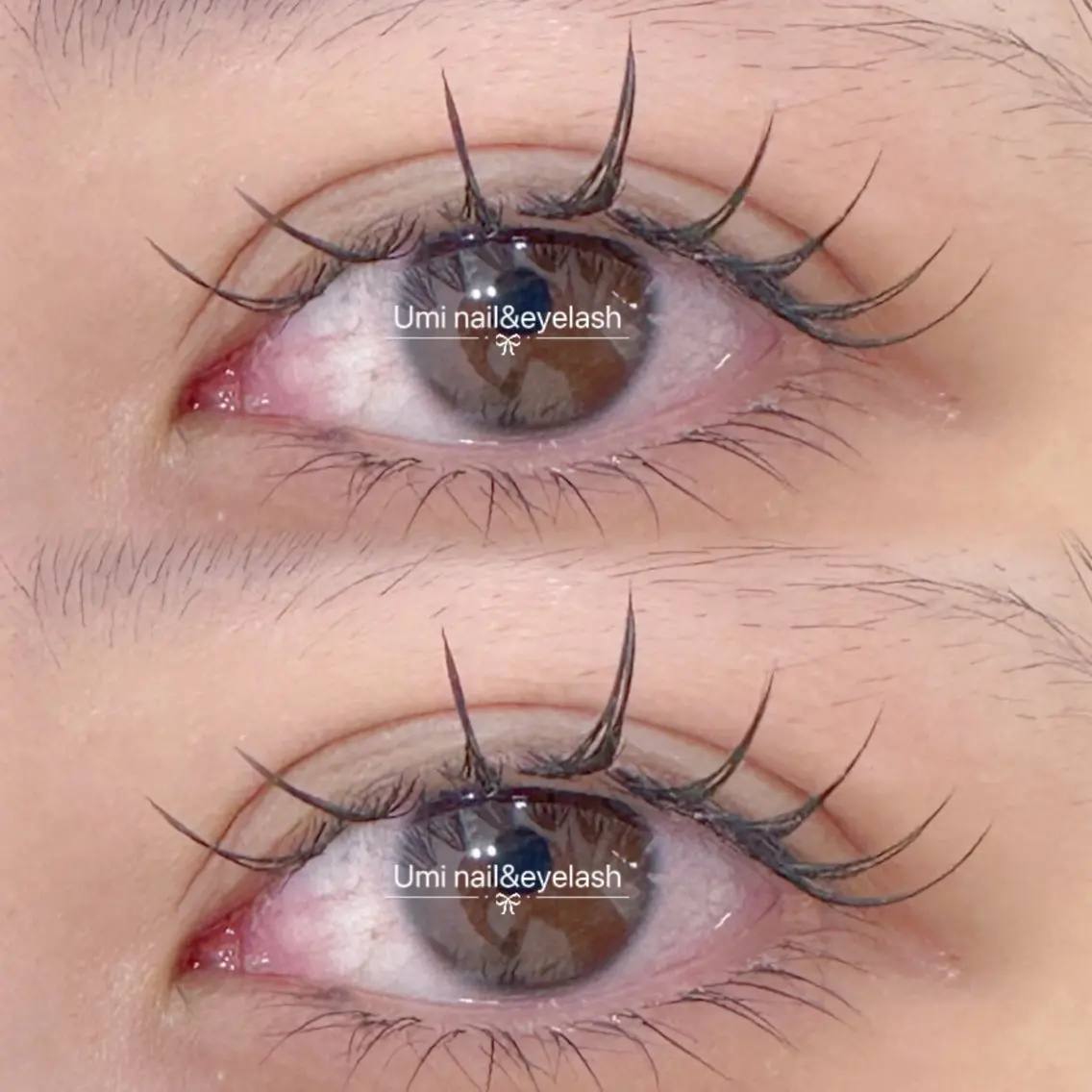 マツエク・マツパ 束感まつ毛 まつげパーマ ワンホンマツエク マツパ 池袋Umi nail eyelash ゆみのネイルデザイン