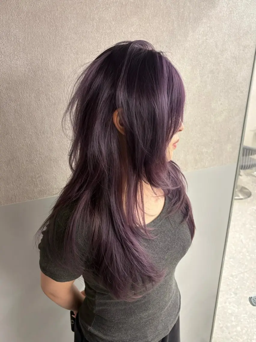 ロング レイヤーカット 似合わせカット カット ヘアカラー トリートメント Yuta✂︎ 韓国レイヤー🪽のヘアスタイル