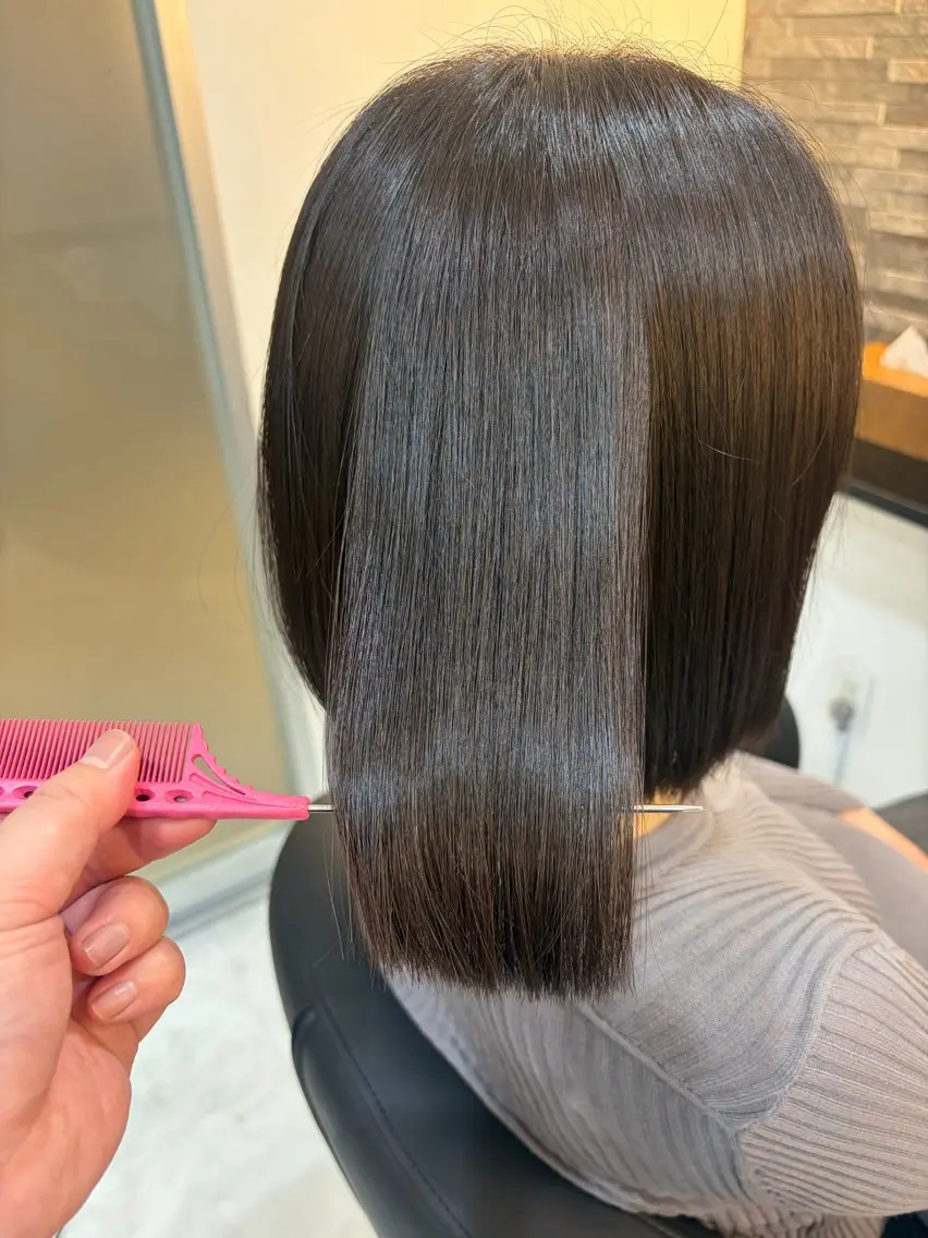ミディアム カラー ヘアカラー 斎藤 彩香のヘアスタイル