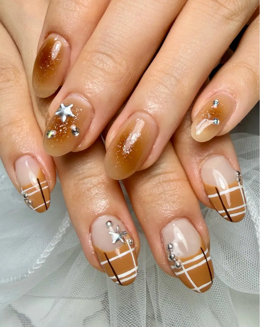 ネイル アートネイル チークネイル フラッシュネイル フラッシュマグ フレンチネイル Mai’s nailのネイルデザイン
