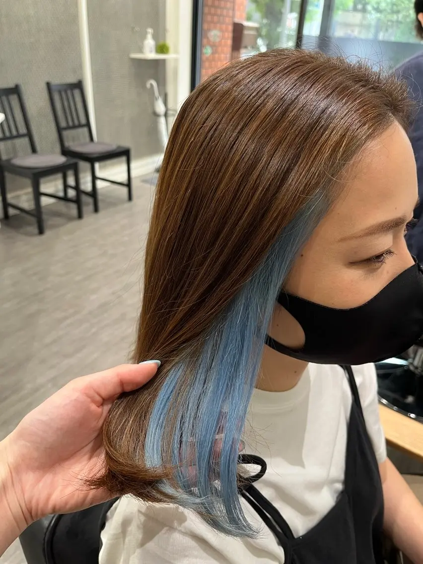 ミディアム ヘアカラー トリートメント ヘッドスパ 大野 美紅のヘアスタイル