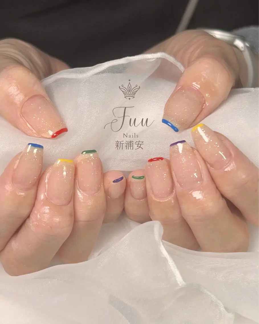 ネイル アートネイル フラワーネイル フレンチネイル マグネットネイル ミラーネイル 犬のいるネイルサロン Fuu nailsのネイルデザイン