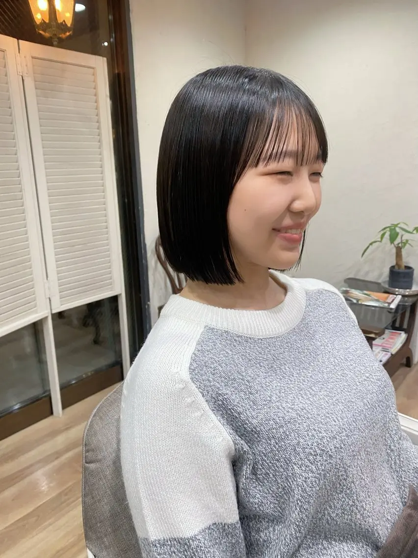 ショート カラー ヘアアレンジ キッズ ボブ カット ヘアカラー トリートメント 東田 恋のヘアスタイル