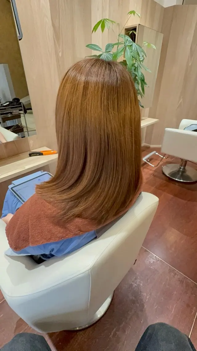 縮毛矯正 トリートメント ルプラボウ/艶カラー /縮毛矯正/いくとのヘアスタイル