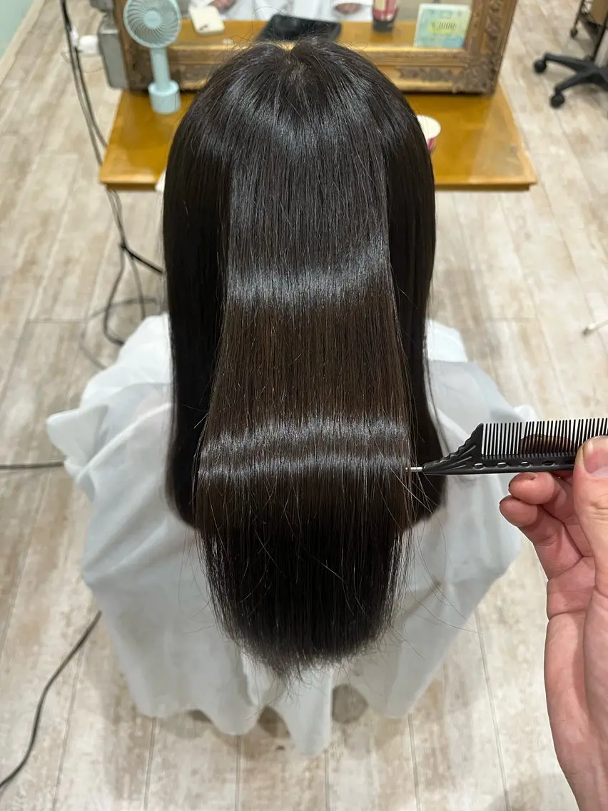 ロング 髪質改善 トリートメント 美髪縮毛矯正/ 極髪質改善/ヨウスケのヘアスタイル