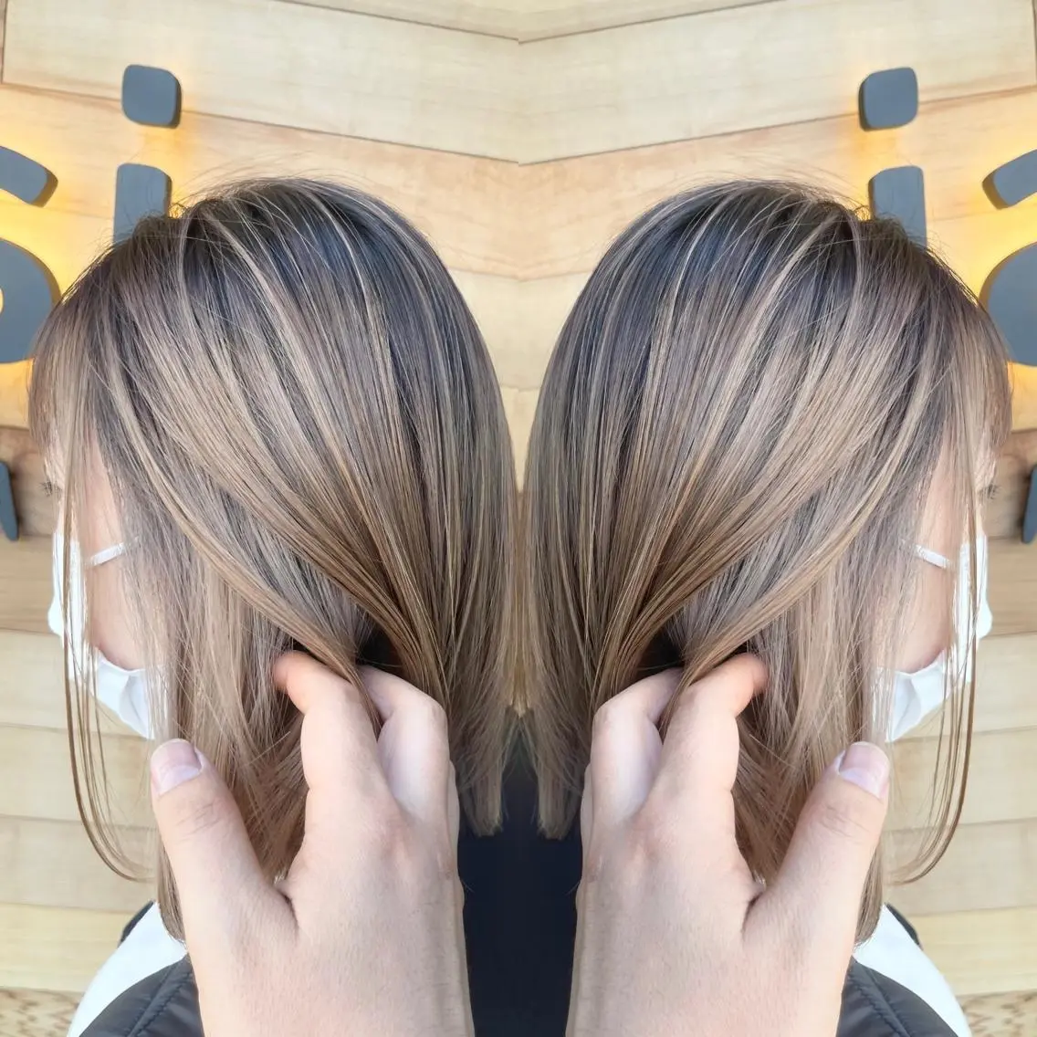 ショート ハイライト レイヤーカット カット ヘアカラー ハイライトバレイヤー ジュ＆縮毛矯正✨櫻野のヘアスタイル