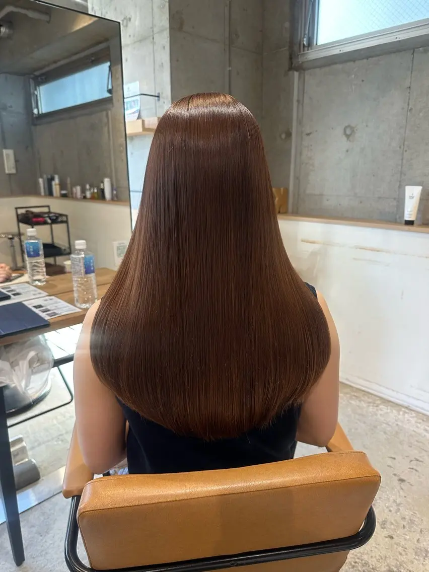 【🤎整えカット・フルコースクーポン🤎】美髪縮毛矯正＋整えカット＋カラー＋トリートメント🫧の写真