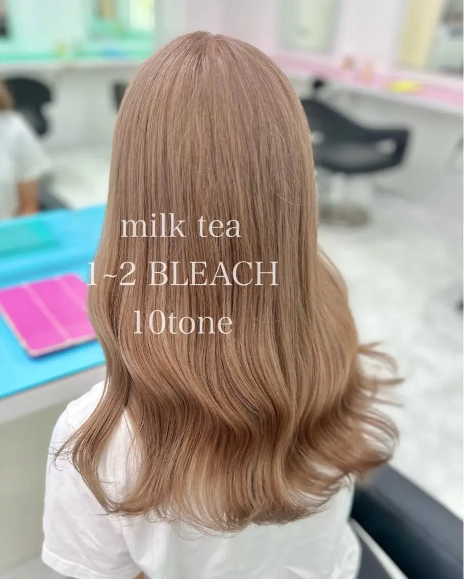 ロング モテ髪ハイトーン🫧 serina🎀池袋のヘアスタイル