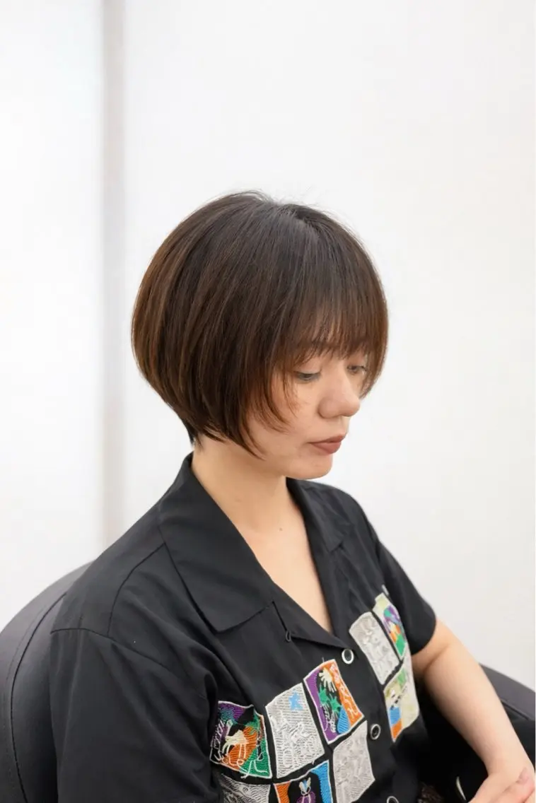 ショート カット トリートメント miku 🍑髪質改善サロンのヘアスタイル