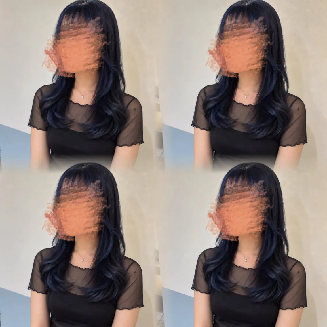 ミディアム エクステ×髪質改善× 𝑺𝑬𝑵𝑹𝑰のヘアスタイル