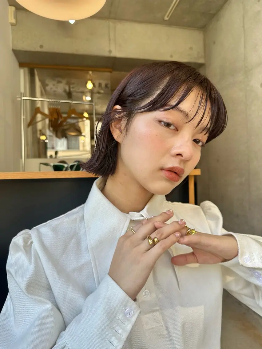 ショート カラー カット ヘアカラー 大木 紗也香のヘアスタイル