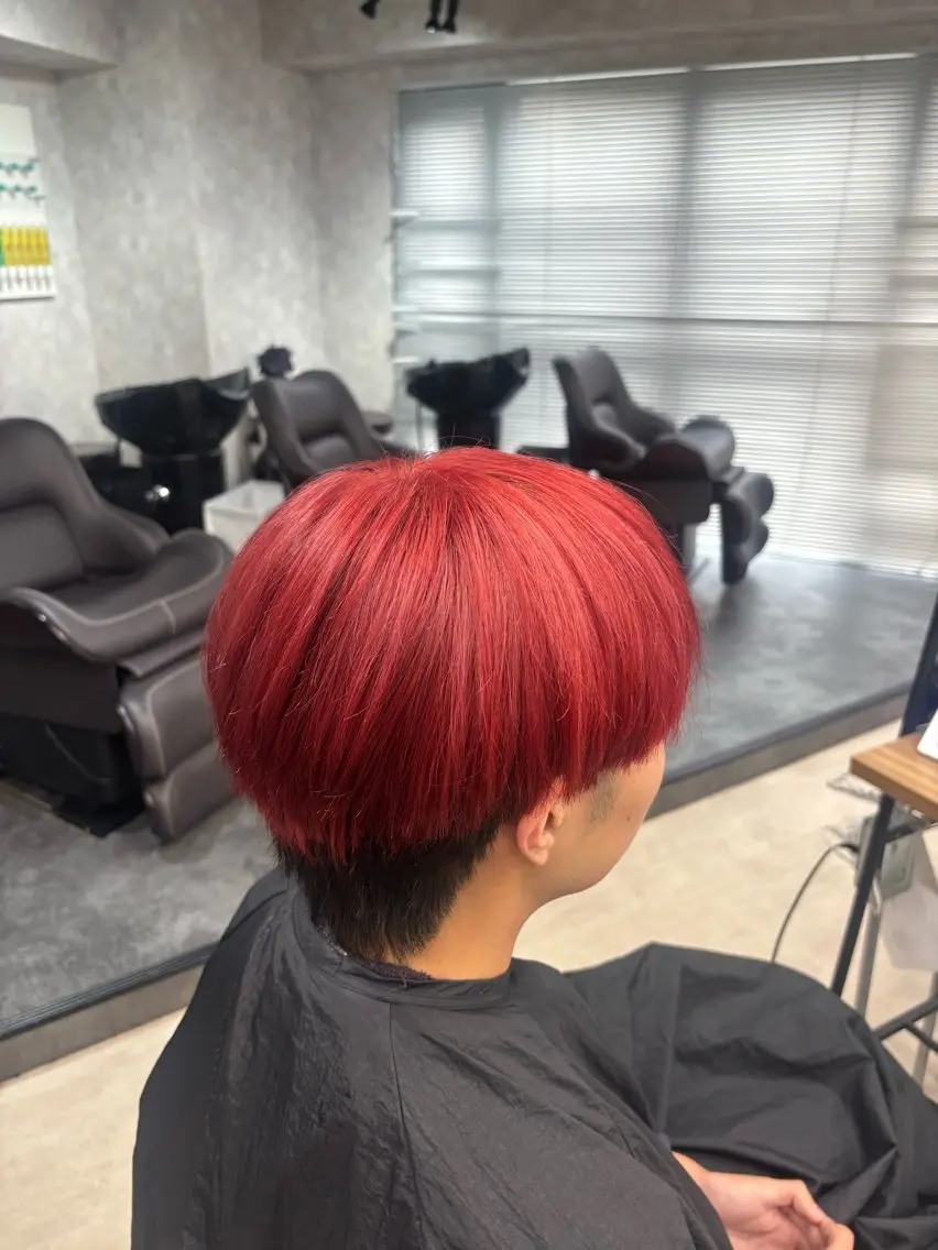 カラー メンズ カット ギャル/ハイトーン 特化/ルイヤのヘアスタイル
