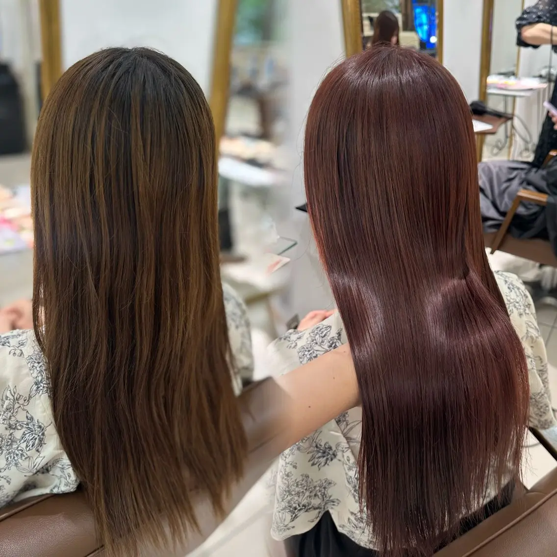 ロング カラー 髪質改善艶カラー🩶 Nanako ⟡.·のヘアスタイル