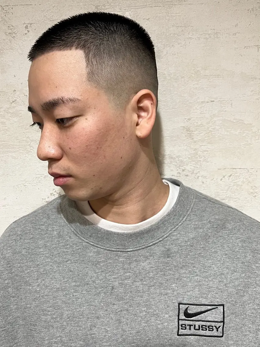 ショート カラー パーマ ヘアアレンジ メンズ キッズ センターパート フェードカット ツーブロック 🤝池袋/メンズ特化 /NOSE🤝のヘアスタイル