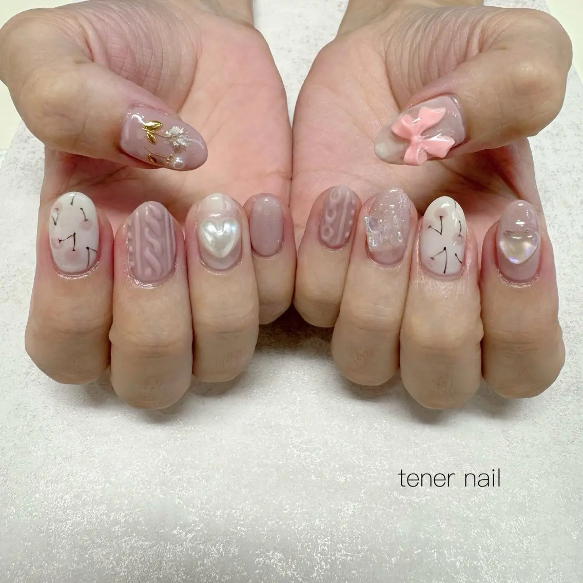 ネイル ピンク ハンドネイル テネルネイル tener nailのネイルデザイン