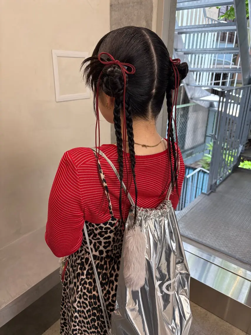 ロング ヘアアレンジ ツインテール yuuna/ ハッシュカット🎀のヘアスタイル