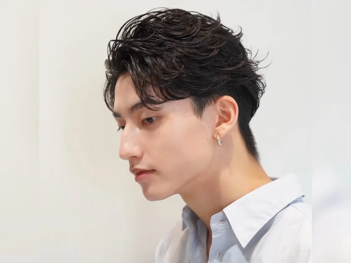 ショート カラー パーマ メンズ カット パーマ fifth 窪田潤平のヘアスタイル