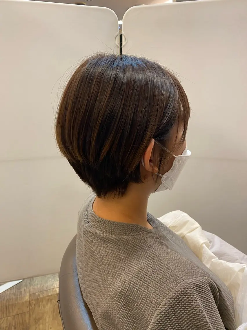ショート ショートヘア 長嶋 花梨のヘアスタイル