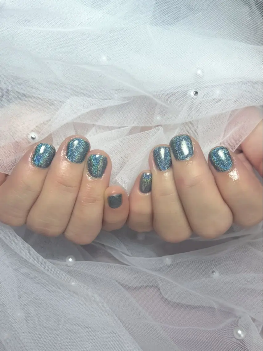 ネイル ラメ(グリッター) ショートネイル ハンドネイル mimo*lash 🩰kanatsuのネイルデザイン