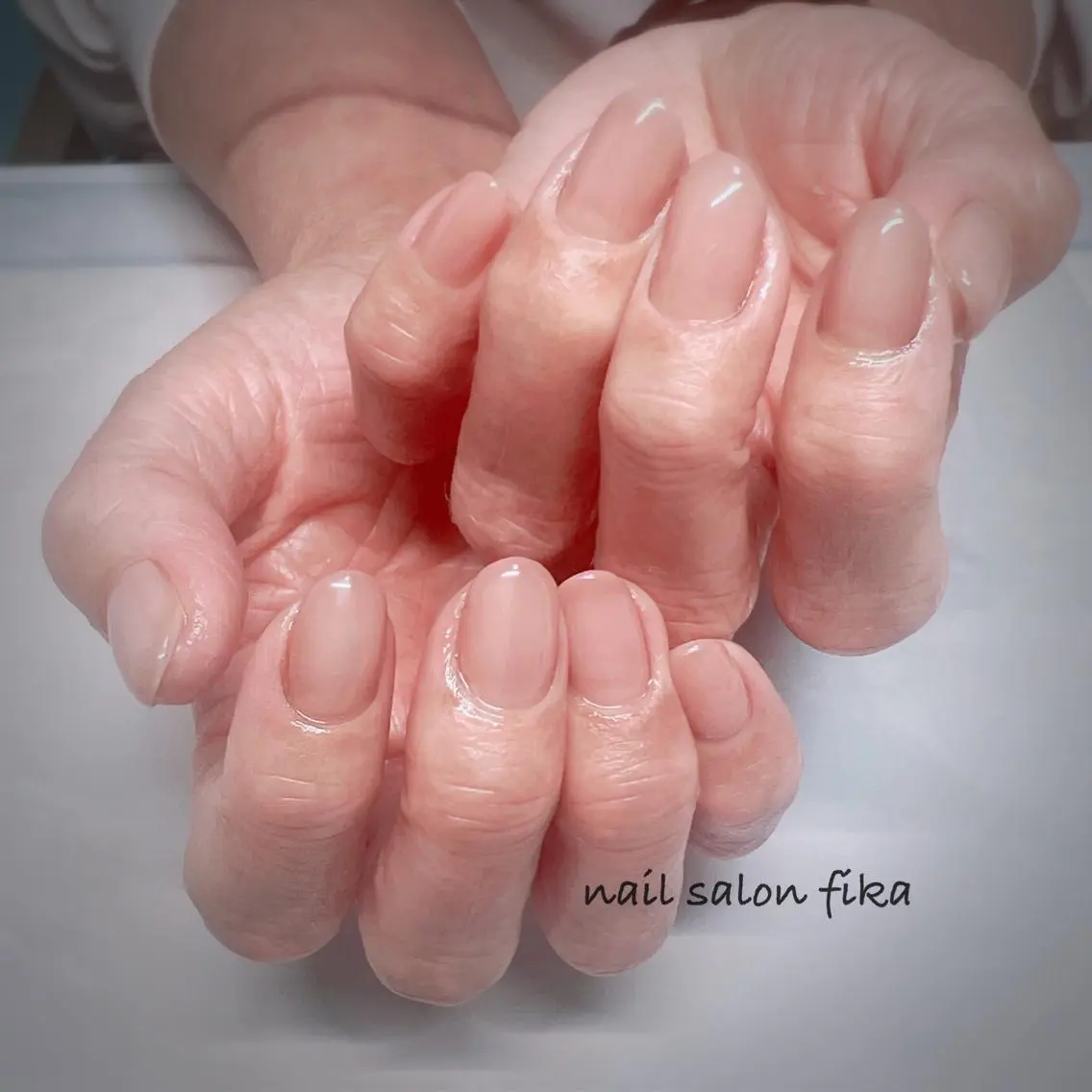 ネイル オフィスネイル ワンカラーネイル ショートネイル nail salon fikaのネイルデザイン