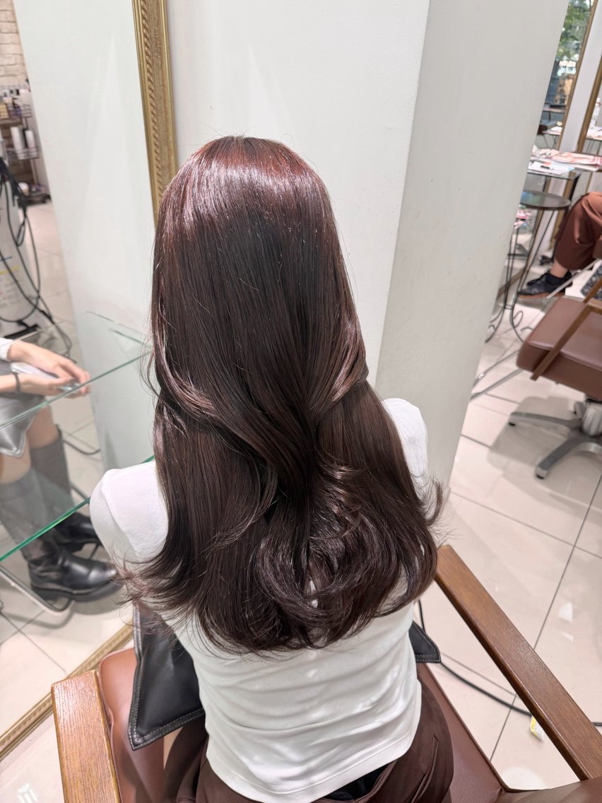 ロング カラー カット ヘアカラー トリートメント 髪質改善艶カラー🩶 Nanako ⟡.·のヘアスタイル