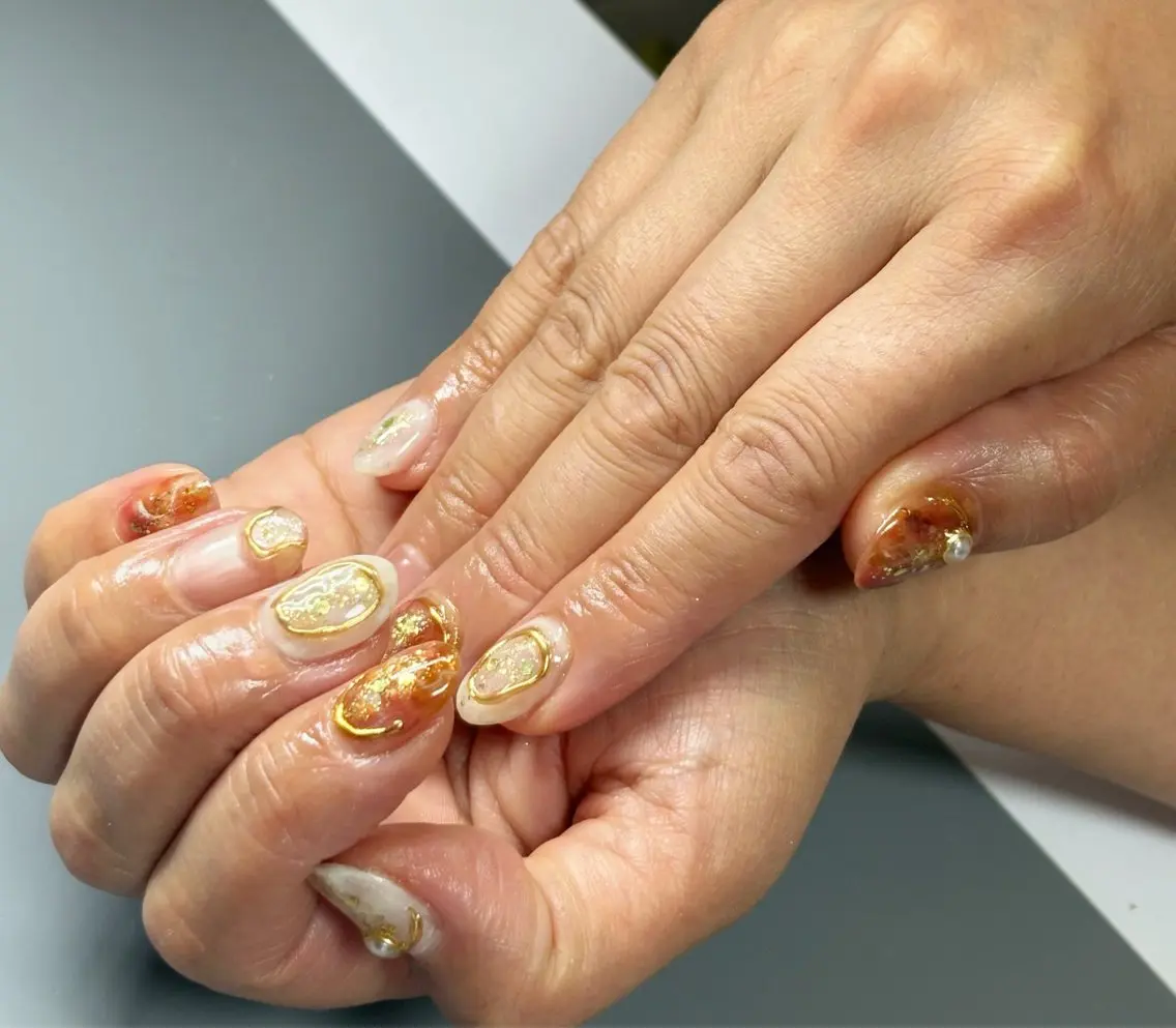 ネイル ニュアンスネイル 自宅サロン mArsのネイルデザイン