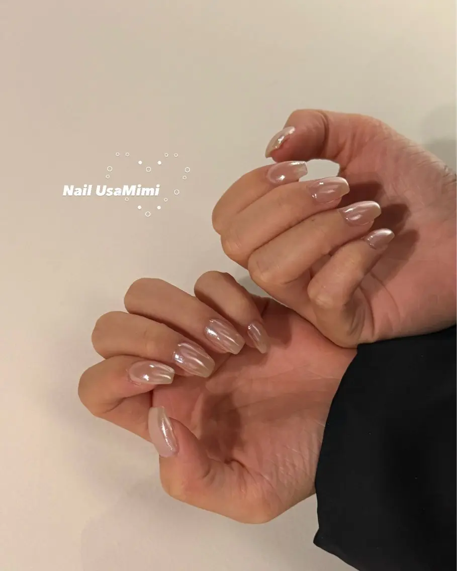 ネイル ジェルネイル 氷ネイル・うるうるネイル 韓国ネイル マグネットネイル ワンホンネイル 本町ネイルNail UsaMimiのネイルデザイン