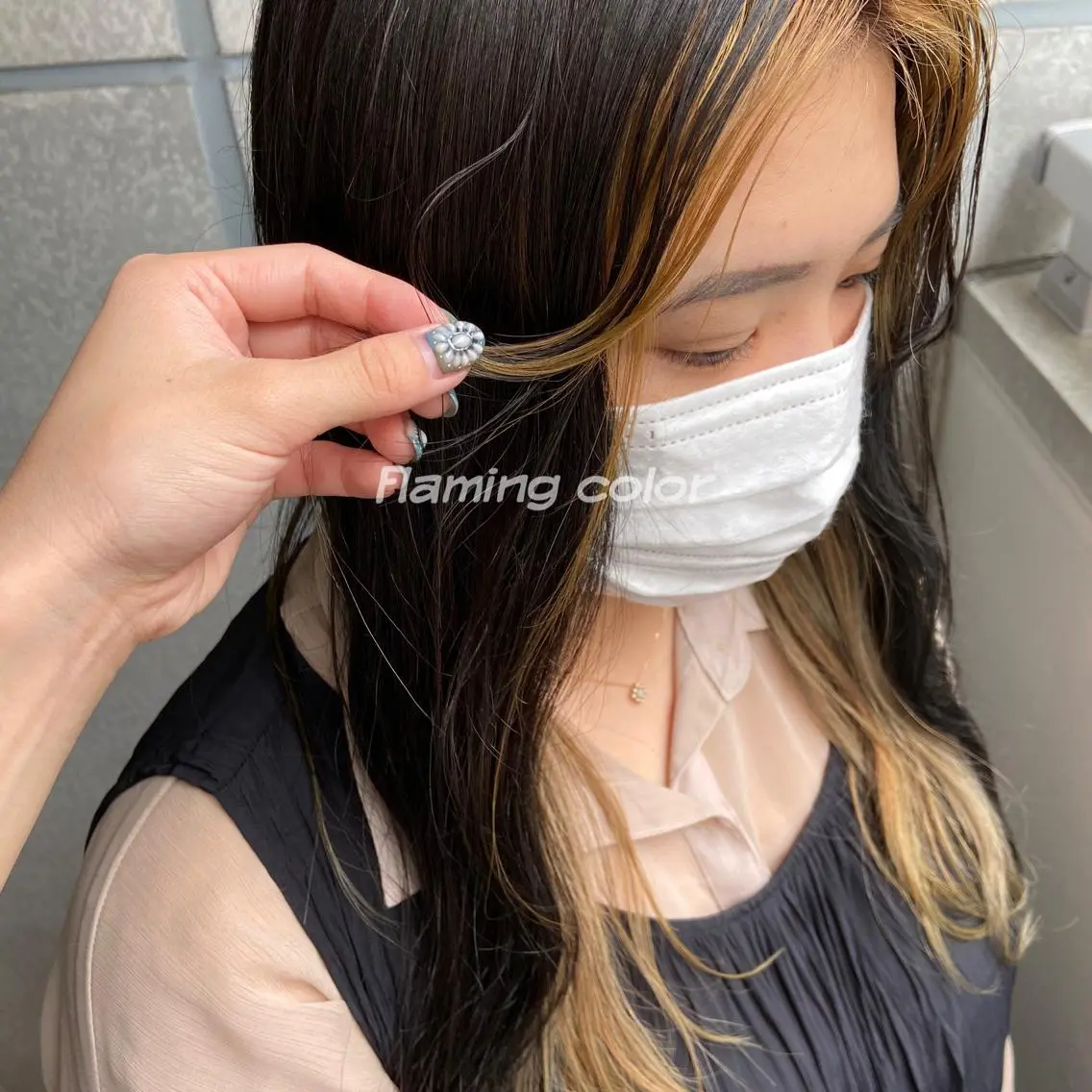ロング カラー パーマ ヘアアレンジ メンズ キッズ ネイル マツエク・マツパ 横浜Bob美容師🤎 ERINAのヘアスタイル