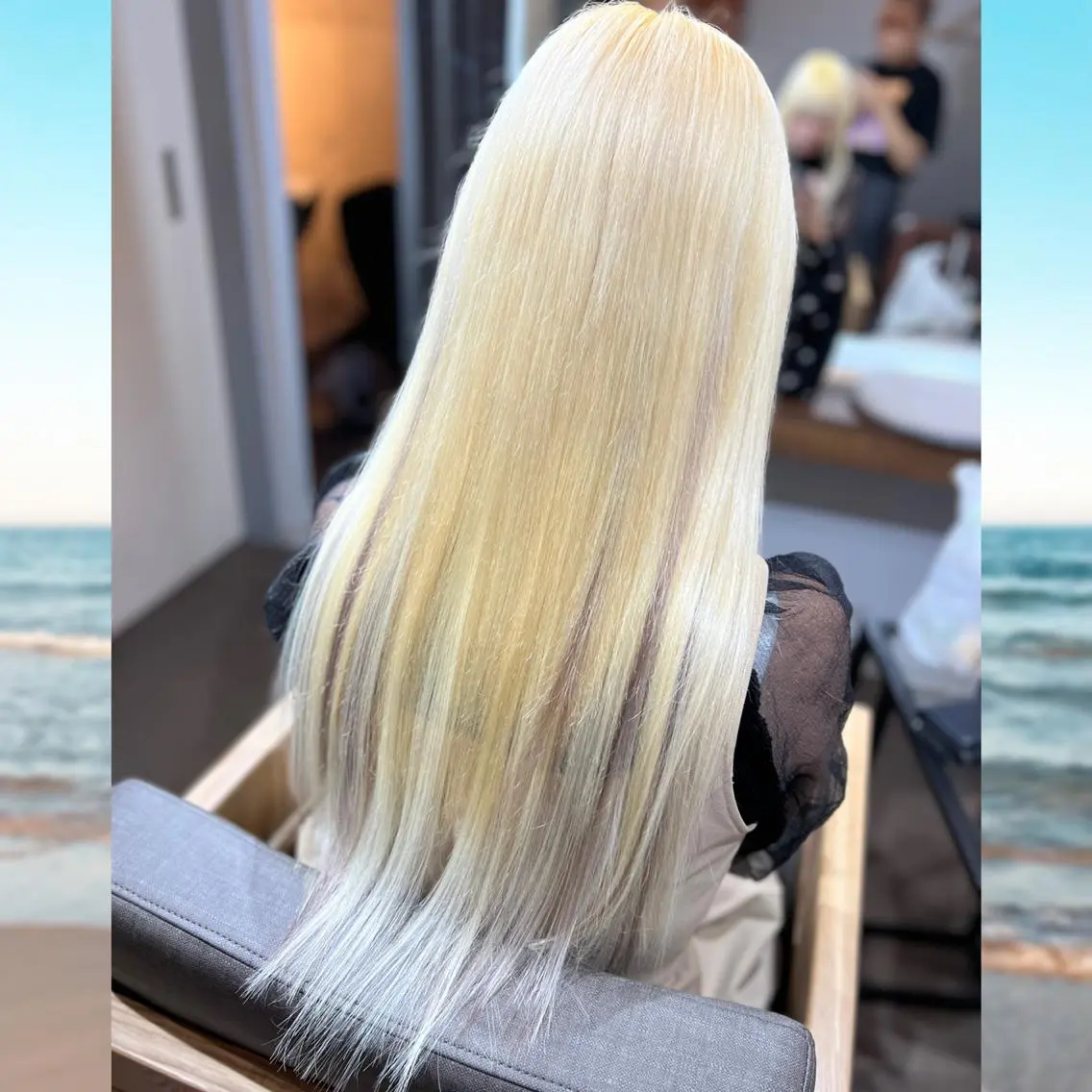 ロング 韓国ヘア❌艶髪🫧羽 🪽エク人気No1◎のヘアスタイル