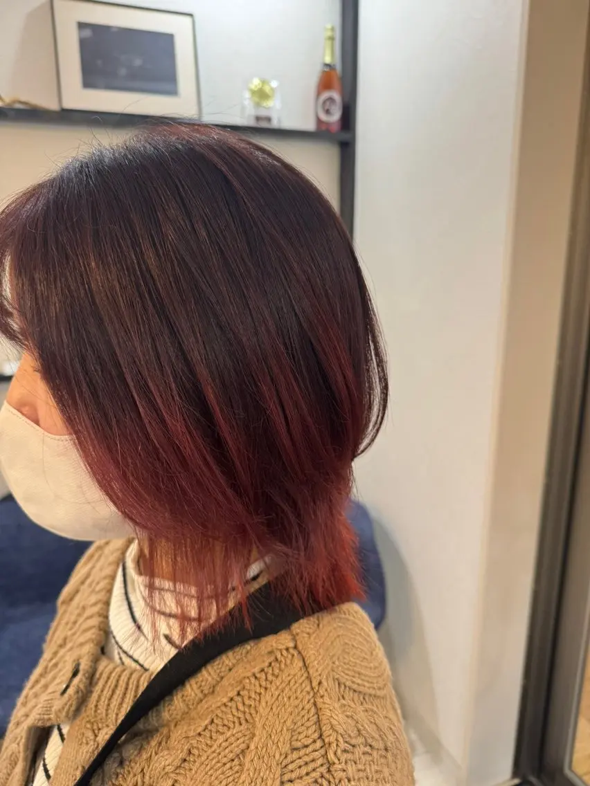 ミディアム カラー Az ながいりかのヘアスタイル