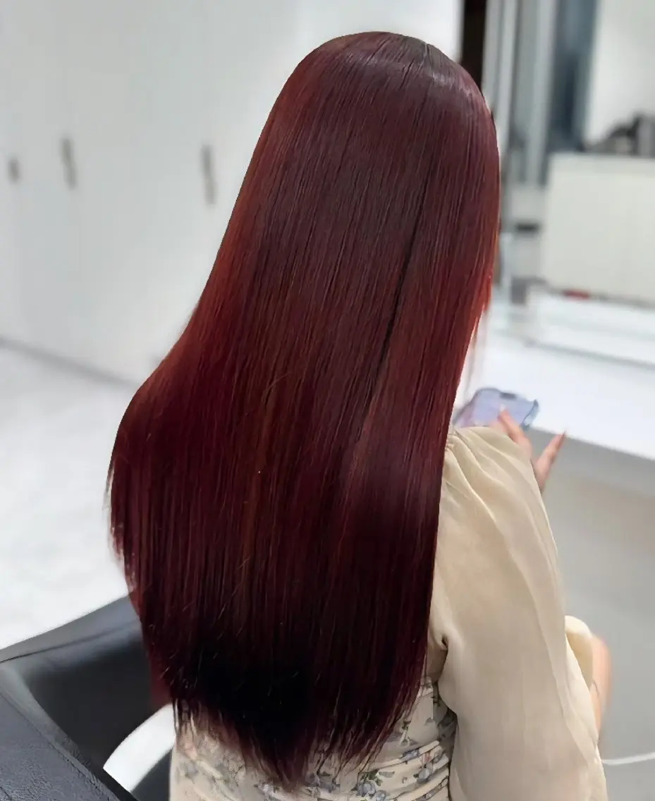 カラー 黒髪 卒業式のヘアスタイル 縮毛矯正 ヘアカラー 🍒renka🍒 ボブ/ショート/暖色のヘアスタイル