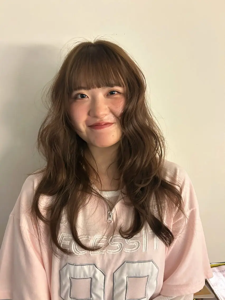 ロング レイヤー✨パーマ 🌙 nanacoのヘアスタイル