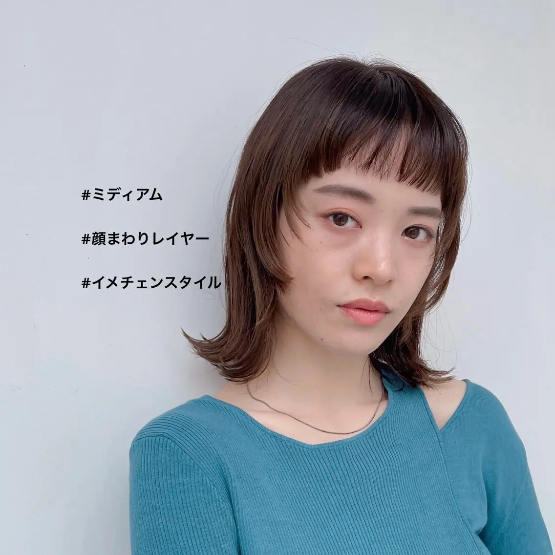ミディアム レイヤーカット ボブ/ミディアム 親しみやすさ/さくらのヘアスタイル