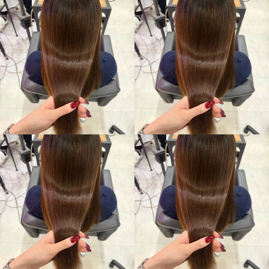 ロング トリートメント 🦋REISA🦋 エクステ×ハイトーンのヘアスタイル