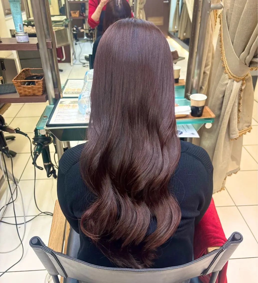 ロング 髪質改善 カット ヘアカラー 透明感カラー️🫧 清水杏乃のヘアスタイル