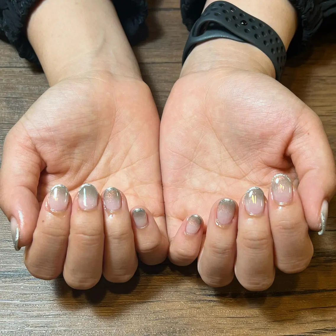 ネイル グラデーション ラメ(グリッター) マグネットネイル HENRIETTA NAILSALONのネイルデザイン
