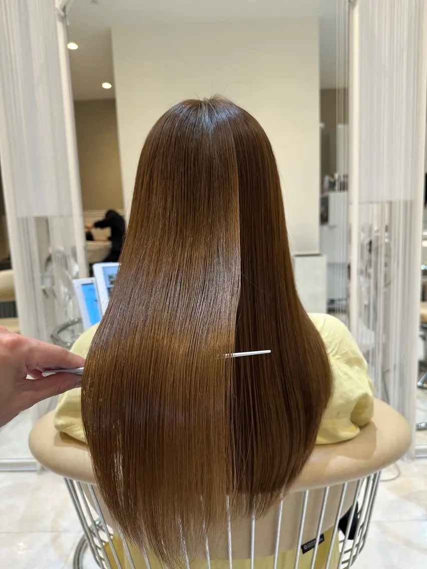 カラー パーマ Watai 艶髪 當間 大知のヘアスタイル