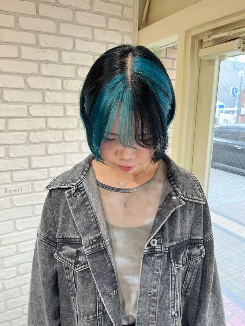 ショート ヘアカラー ミジュ/ メンズモデル募集のヘアスタイル