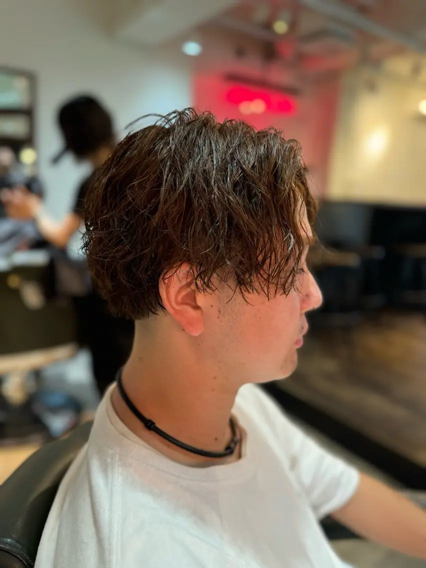 ショート パーマ カット パーマ 【⭐️men's限定 ⭐️】平田雅暉のヘアスタイル