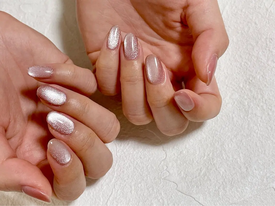 ネイル オーロラネイル フットネイル フレンチネイル ジェルネイル 韓国ネイル mogunail &blowのネイルデザイン