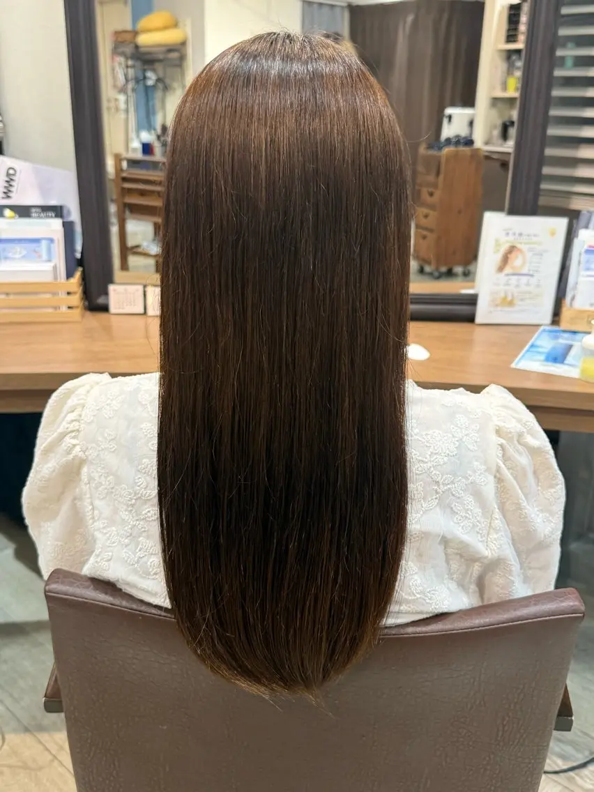 ロング トリートメント 木場 麗咲のヘアスタイル