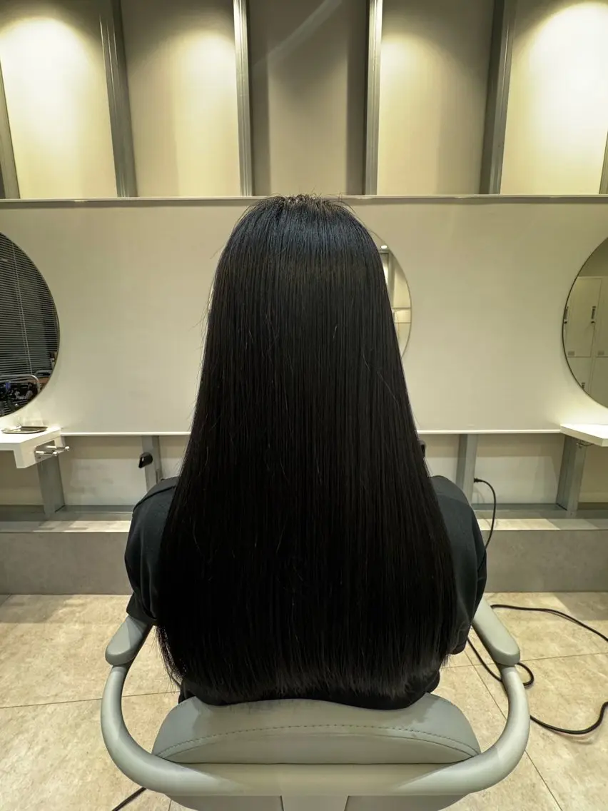 ロング カット 縮毛矯正 SHO ✂︎のヘアスタイル