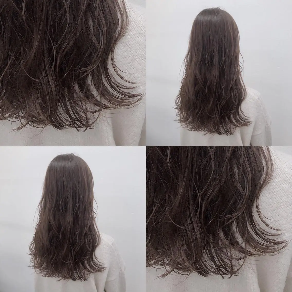 セミロング カラー パーマ ヘアアレンジ メンズ キッズ ネイル マツエク・マツパ 上品＆韓国風 🥀海心🥀のヘアスタイル